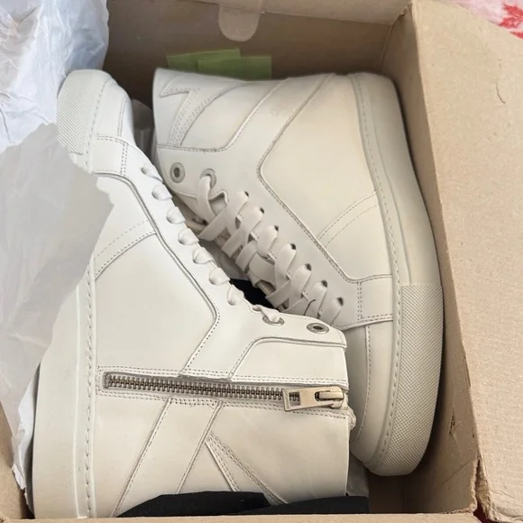 Zadig & Voltaire White High-Top Sneakers